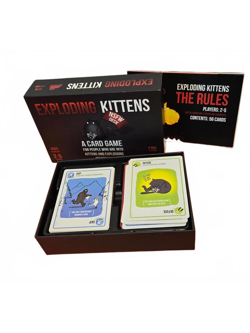 Exploding Kittens NSFW Deck Adult Card Game Complete Party Game